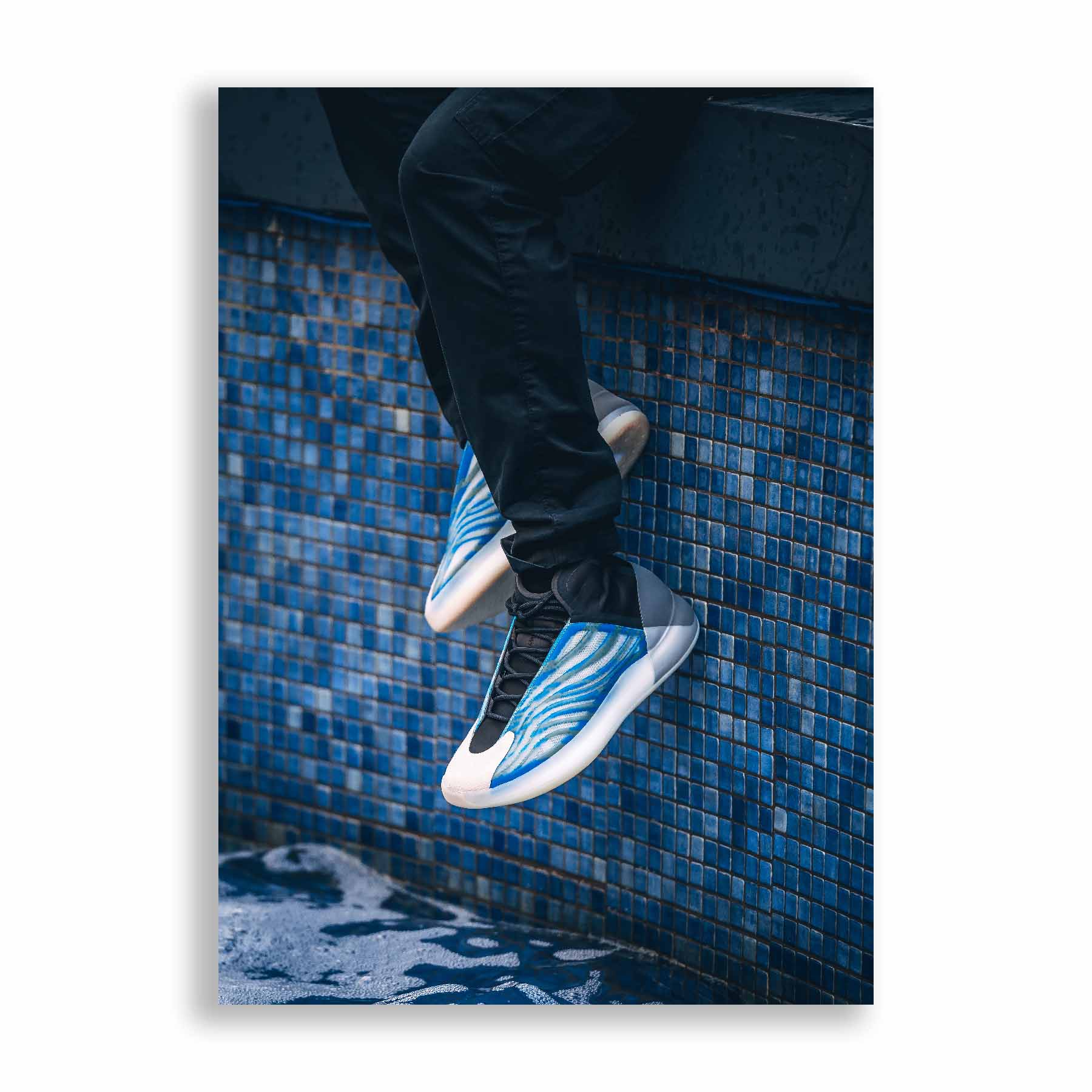 Yeezy QNTM Frozen Blue Sneaker Poster