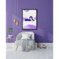 Room Image of Air Jordan 1 High Court Purple Sneaker Poster