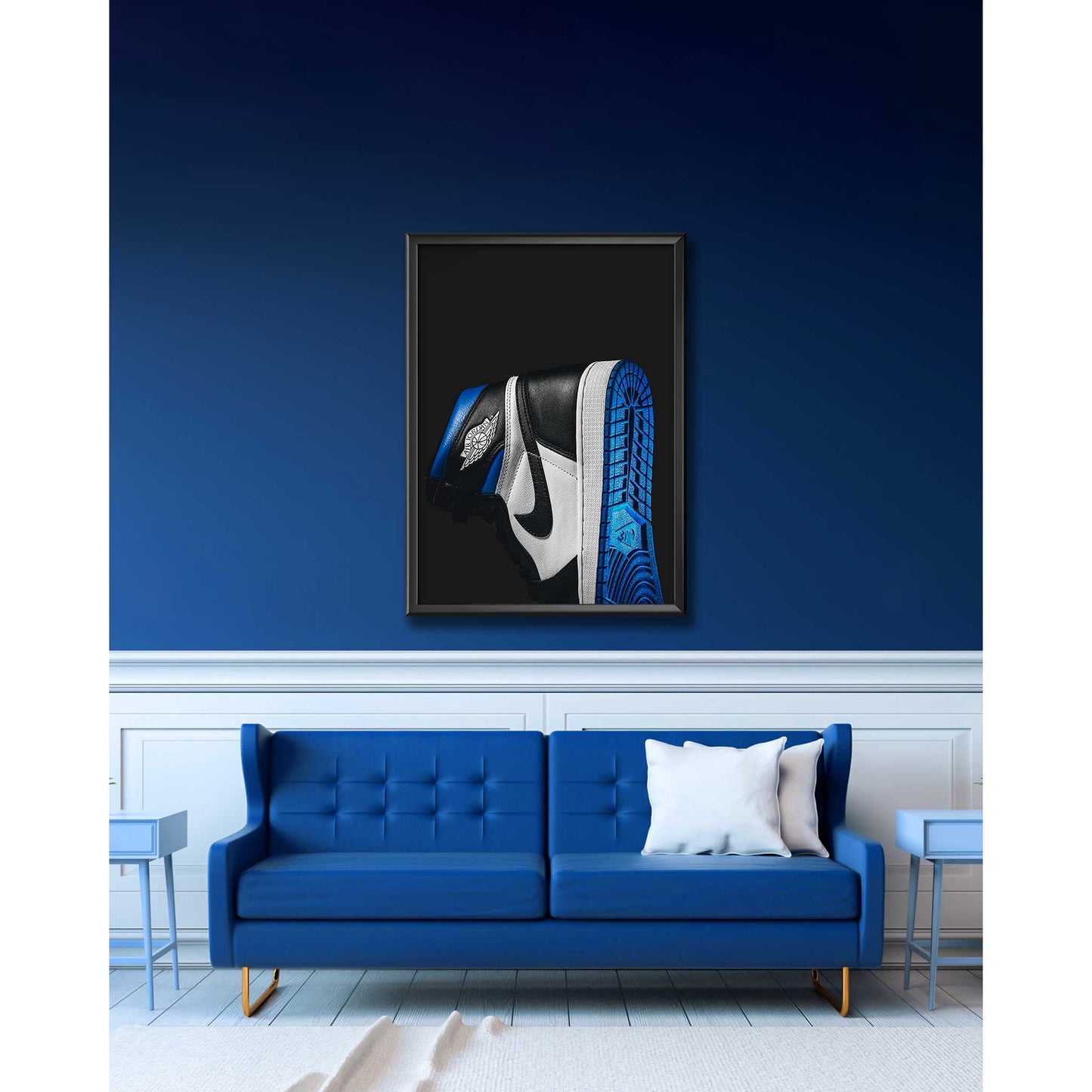 Room Image of Air Jordan 1 High Royal Toe Sneaker Poster