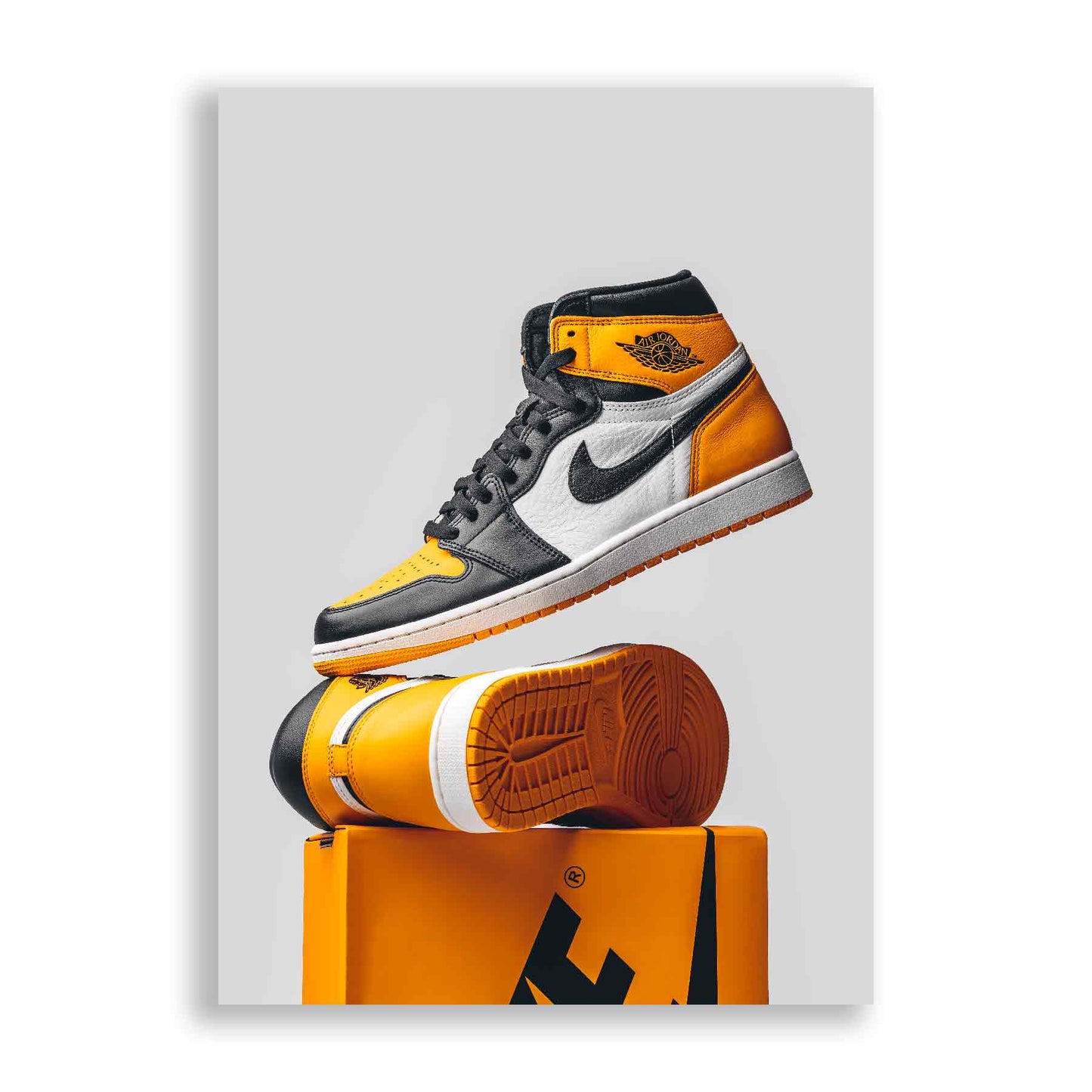 Image of Air Jordan 1 High Taxi Sneaker Poster