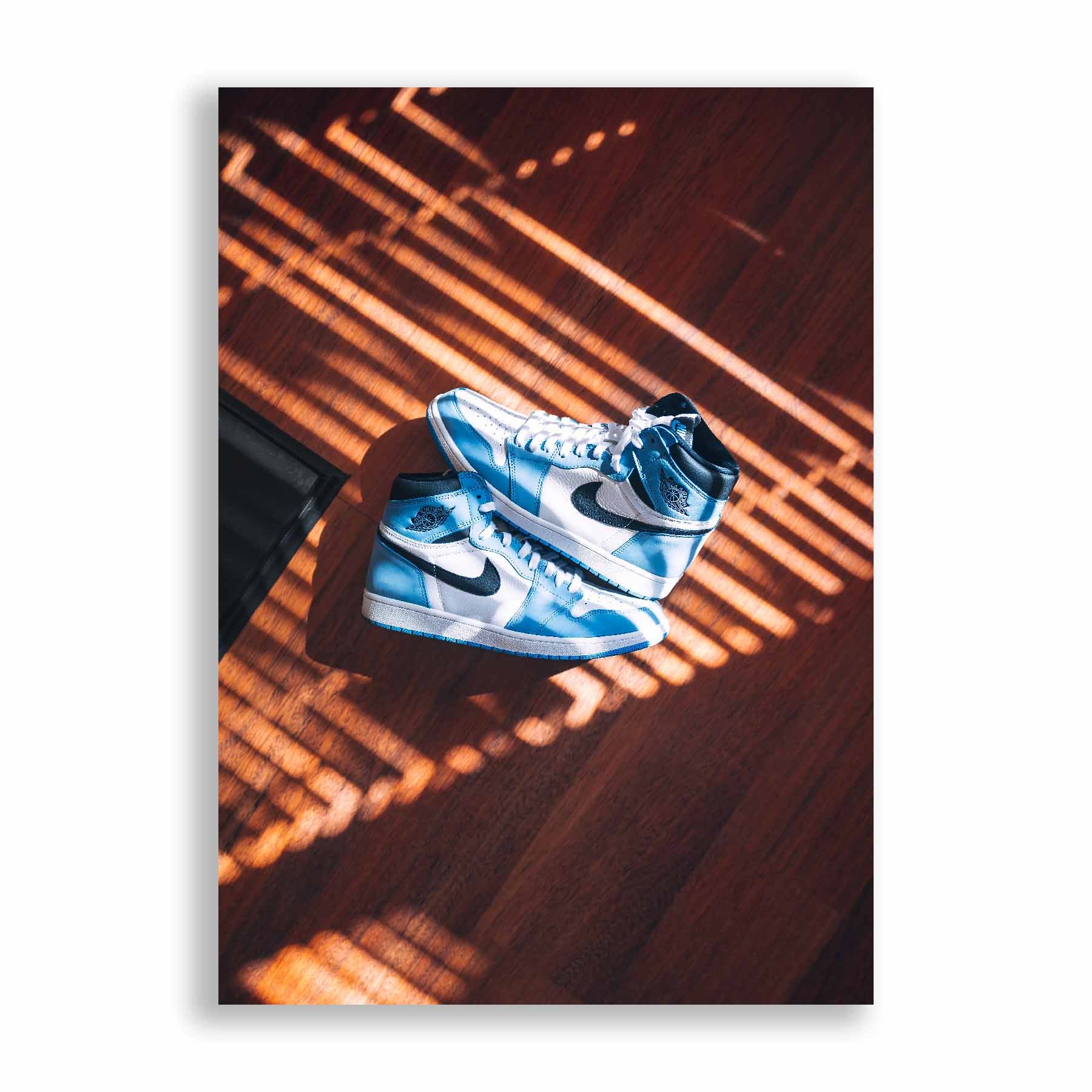 Image of Air Jordan 1 High University Blue Sneaker Poster