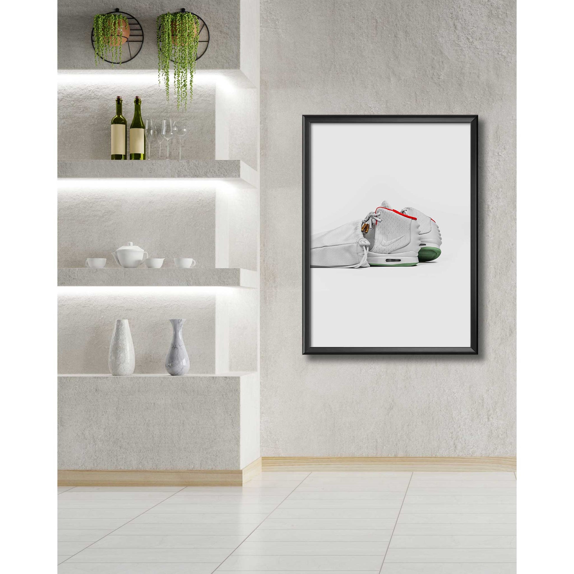 Room Image of Nike Air Yeezy 2 Pure Platinum Sneaker Poster