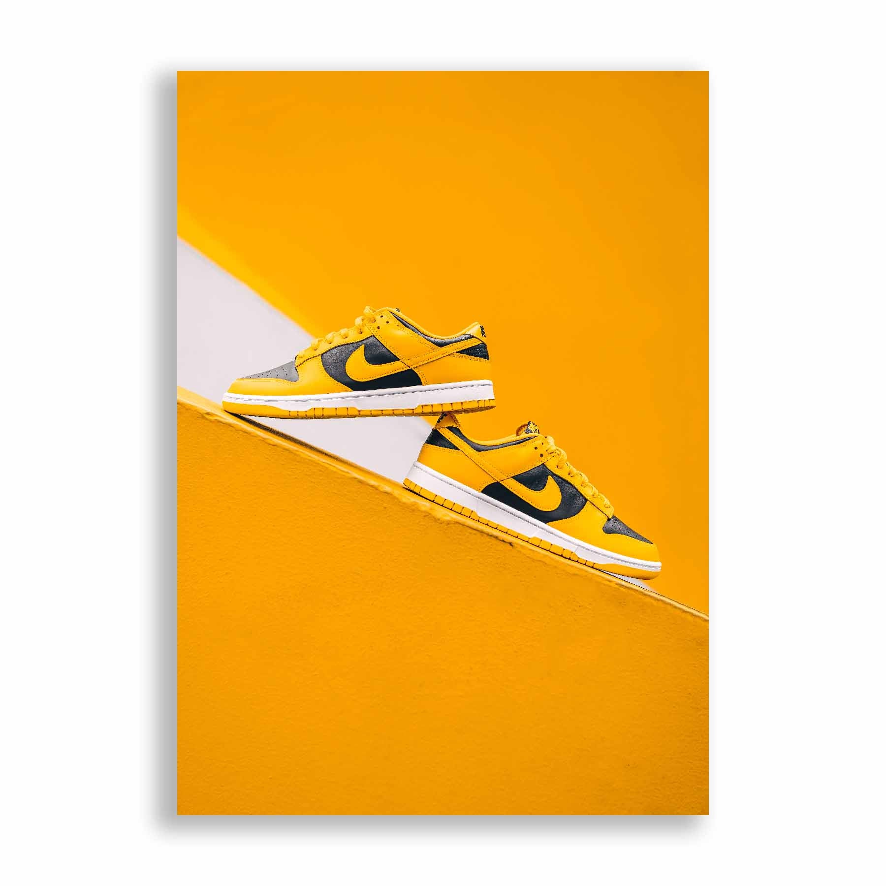 Image of Nike Dunk Low Goldenrod Sneaker Poster