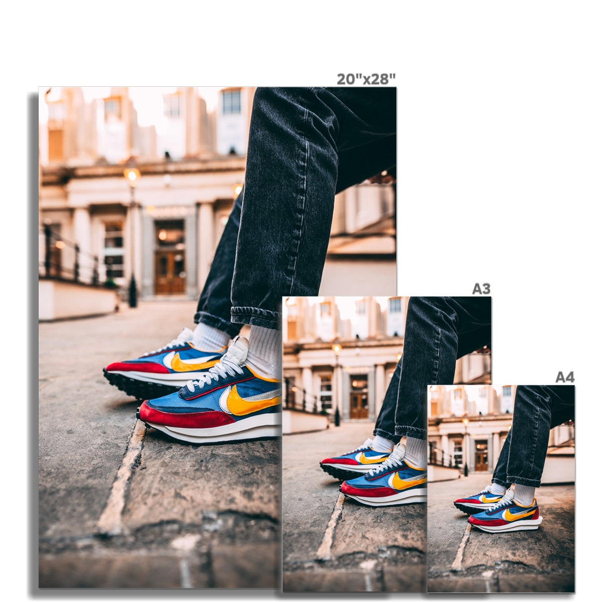 SnkrsPrints | Nike x Sacai Waffle Sneaker Poster