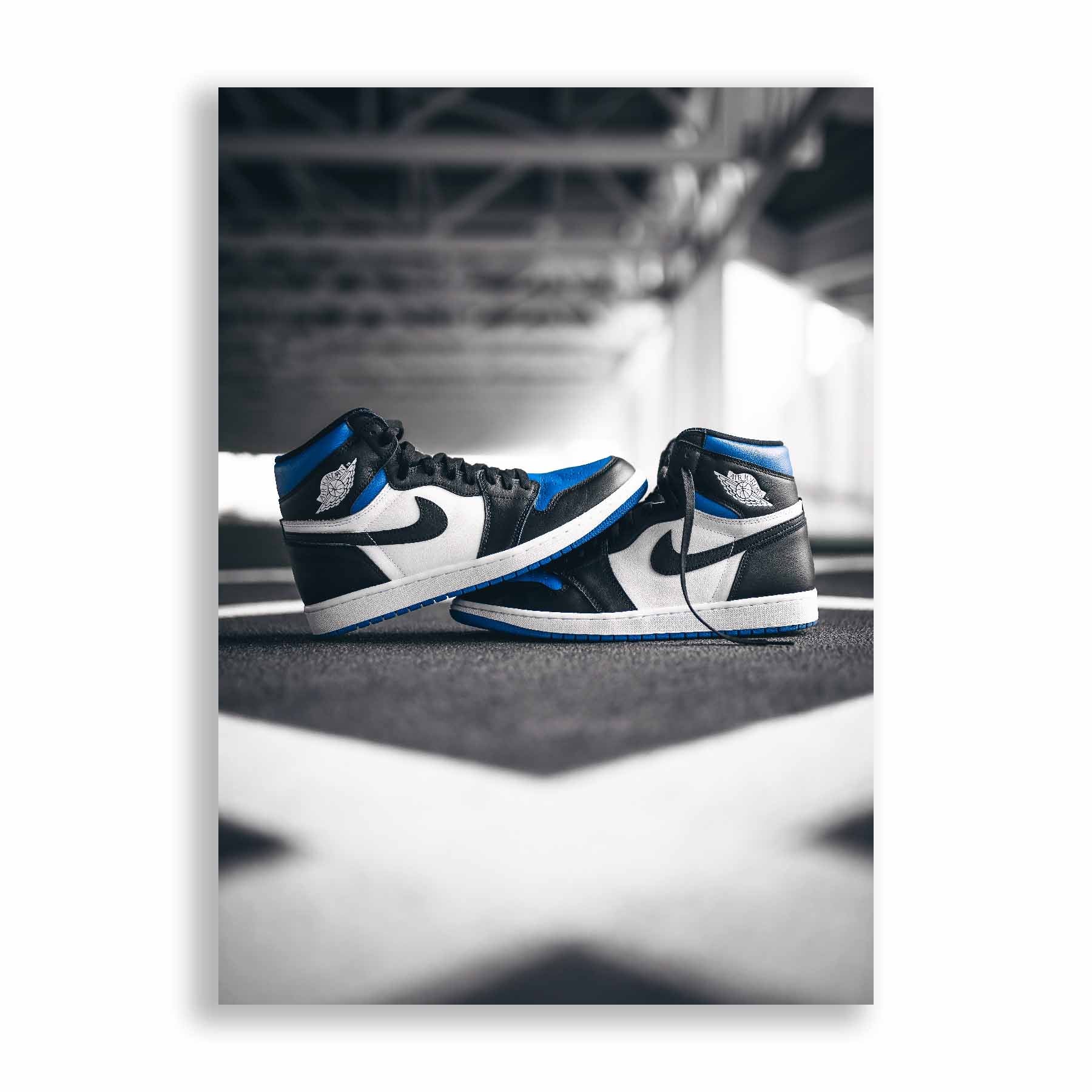 Image of Air Jordan 1 High Royal Toe Sneaker Poster