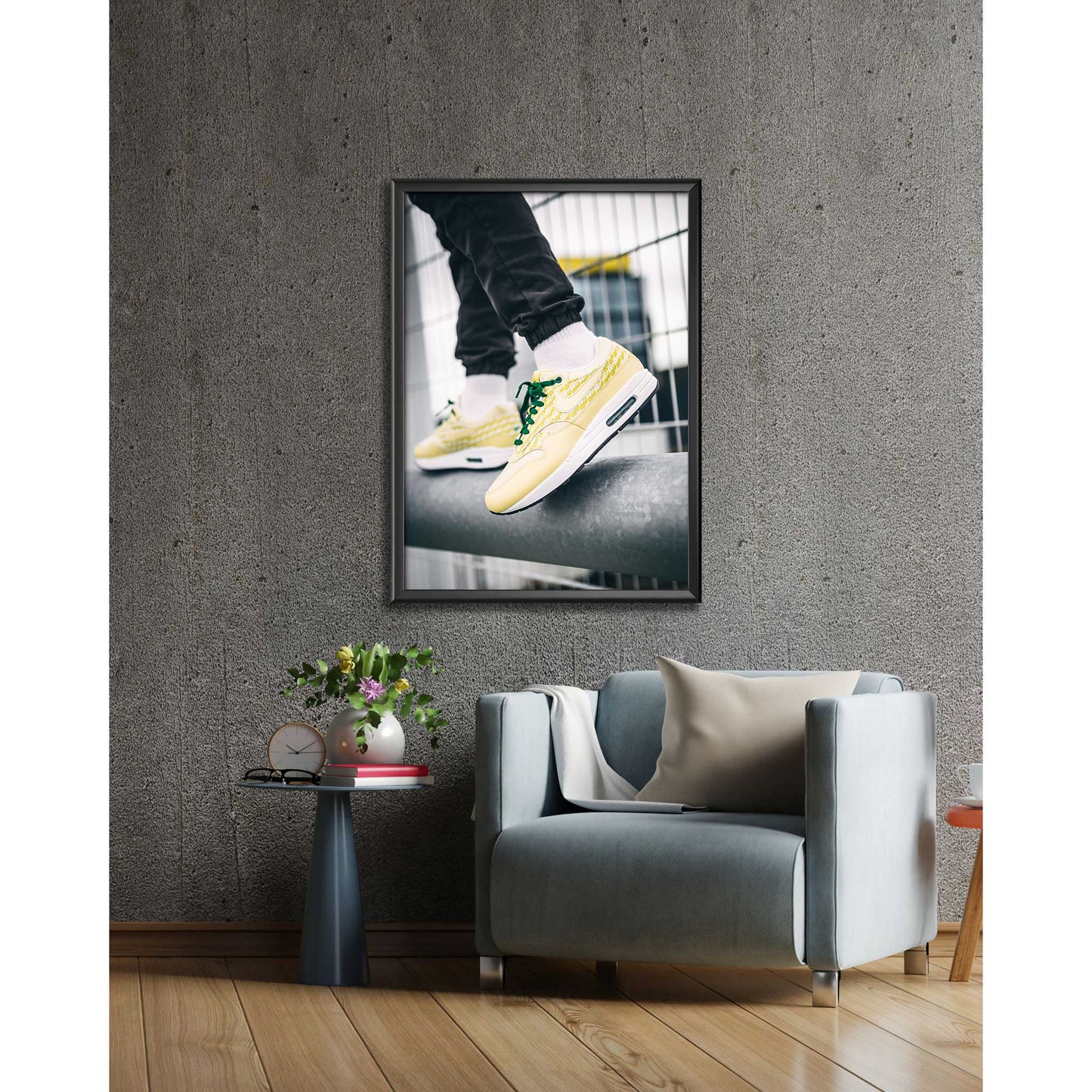 Image of Nike Air Max 1 Lemonade Sneaker Poster